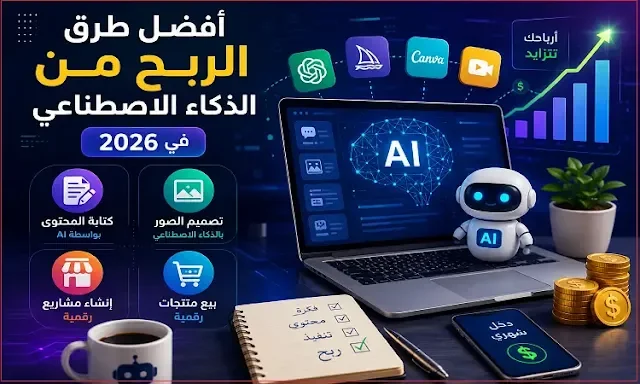 الربح من الذكاء الاصطناعي: أفضل الطرق لبدء مشروع مربح في 2026